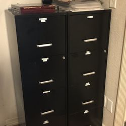 File Cabinet Black Like New x3