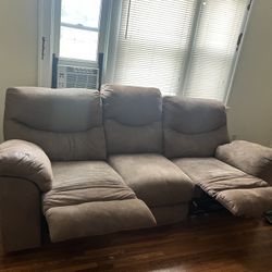 Dual reclining couch and full bed