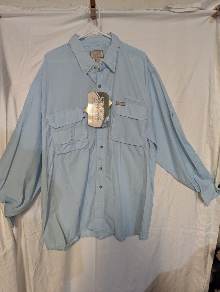 Light Blue Fishing / Guide Shirt,XL/46-48 NEW! W/TAGS