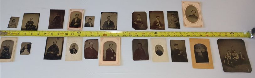 Victorian tin types as is.  Each $25obo $400 for the set.
