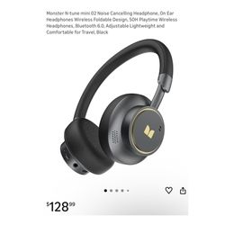 Brand new N-tune mini 02 Noise Cancelling Headphone, On Ear Headphones Wireless Foldable Design, 50H Playtime Wireless Headphones, Bluetooth 6.0, Adju