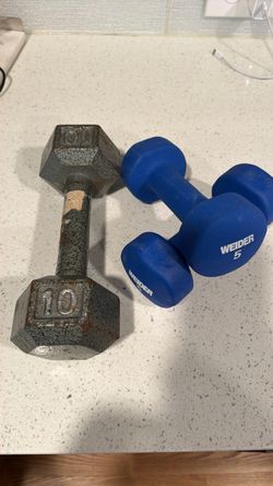 Weights 1x10lb and 2x5lb