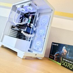 Gaming PC Custom Built by AREA-51✅🕹Full White RGB Set,Intel i7/32GB RAM/2TB🖥1 Yr Wrnty‼️ RTX 5070 GPU💥 $0 Down Finance Available