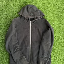 Authentic chrome hearts cross patch zip