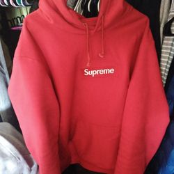 Supreme Box Logo Red Hoodie 