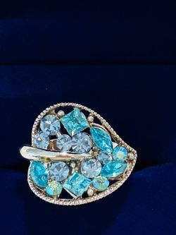 Statement crystal ring