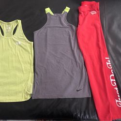 Nike & NF dri fit workout clothes (petite sized)