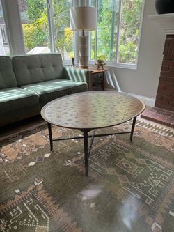 Vintage mid century 1950s Kittinger  oval Top Coffee Table