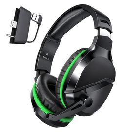 Wireless gaming headphones for Xbox Series X|S, Xbox One, PS5, PC, Mac, Switch - Bluetooth headphones with noise-canceling microphone, 60-hour playbac