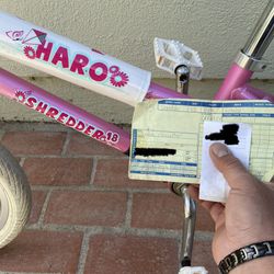 Girls 18in HARO Bicycle Shredder Pink Gently Used 