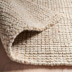 Pottery Barn Chunky Wool & Jute Area Rug – 8.5’ x 12’ – Neutral Cream / Beige – Originally $2,500–$3,000