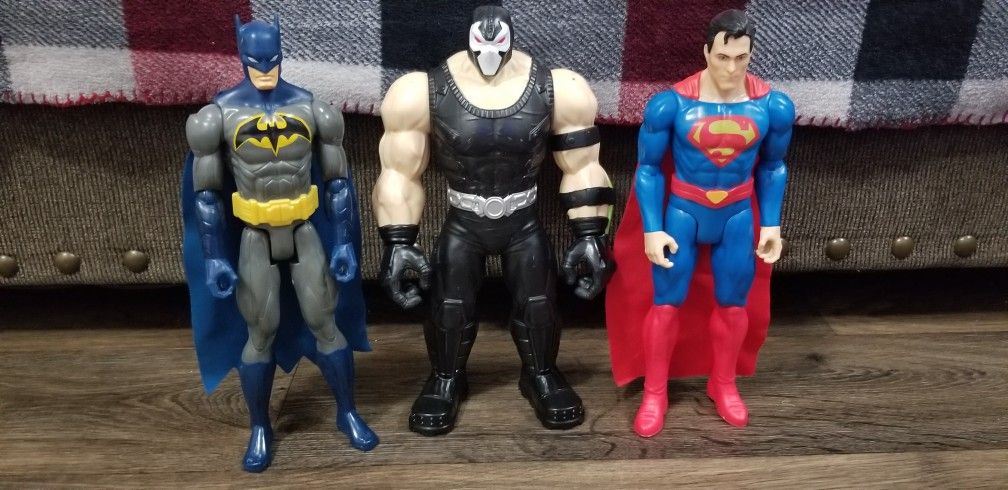 Action figures Toys Batman, Bane,superman
