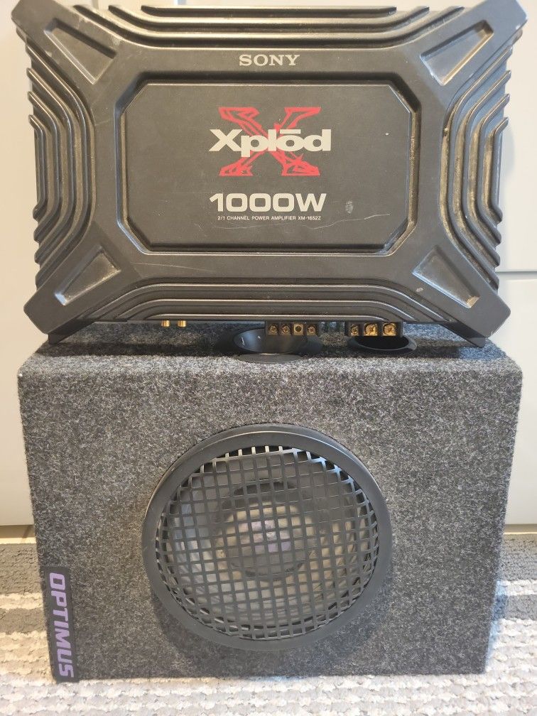 1,000 Watt Sony Xplod Car Amp W/sub ($80)
