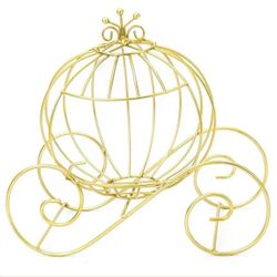 12” Gold Pumpkin  Carriages - Set of 6