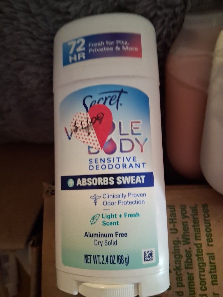 New, Secret Whole Body 72 Hour Deodorant