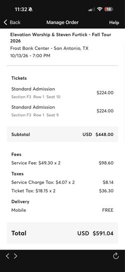 Elevation worship tickets