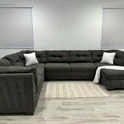 TUFTED MODULAR BRAND NEW GREY SECTIONAL SAME DAY DELIVERY 