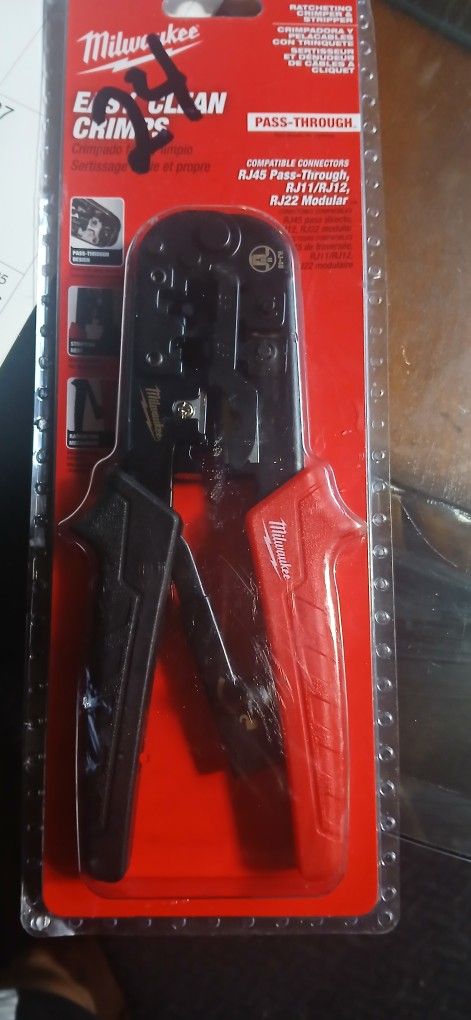 Milwaukee racheting crimper and stripper