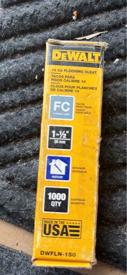 DEWALT 16-Gauge 1-1/2 in. Flooring Cleats (1000-Piece)