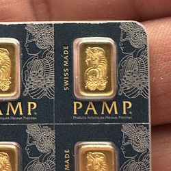 1 Gram Pamp Gold Bar