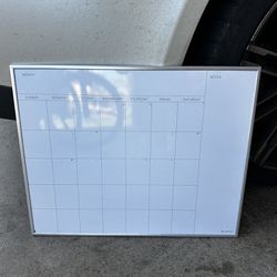 White board calendar