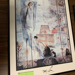 Salvador Dalí painting poster in frame: Discovery of America