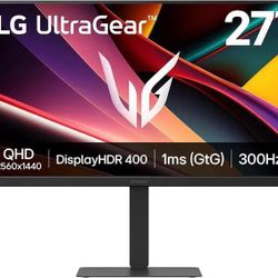 LG 27G640A-B 27-inch Ultragear QHD (2560 x 1440) IPS Gaming Monitor, 300Hz