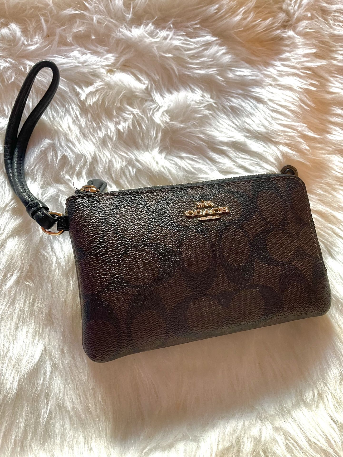 Coach Black And Brown Wallet