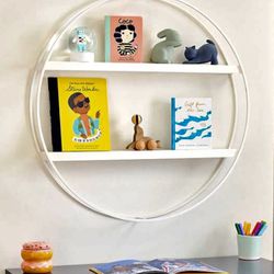 West Elm Metal Deco Round Shelf (30") - White Color Only