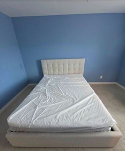 Nice queen bed and headboard