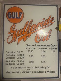 Vintage Gulf sign