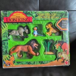 The Lion King Young Simba, Scar, Shenzi, and Zazu Action Figure Gift - NIB