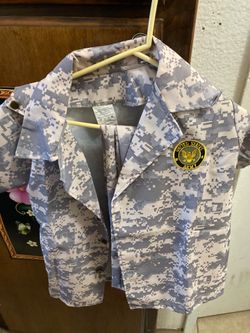 Kids US Army Costume Camo Jacket