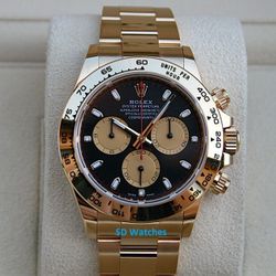 ROLEX 116508 DAYTONA WATCH 18K YELLOW GOLD PAUL NEWMAN DIAL - T4995