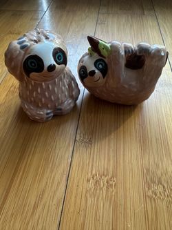 Sloth salt & pepper shakers