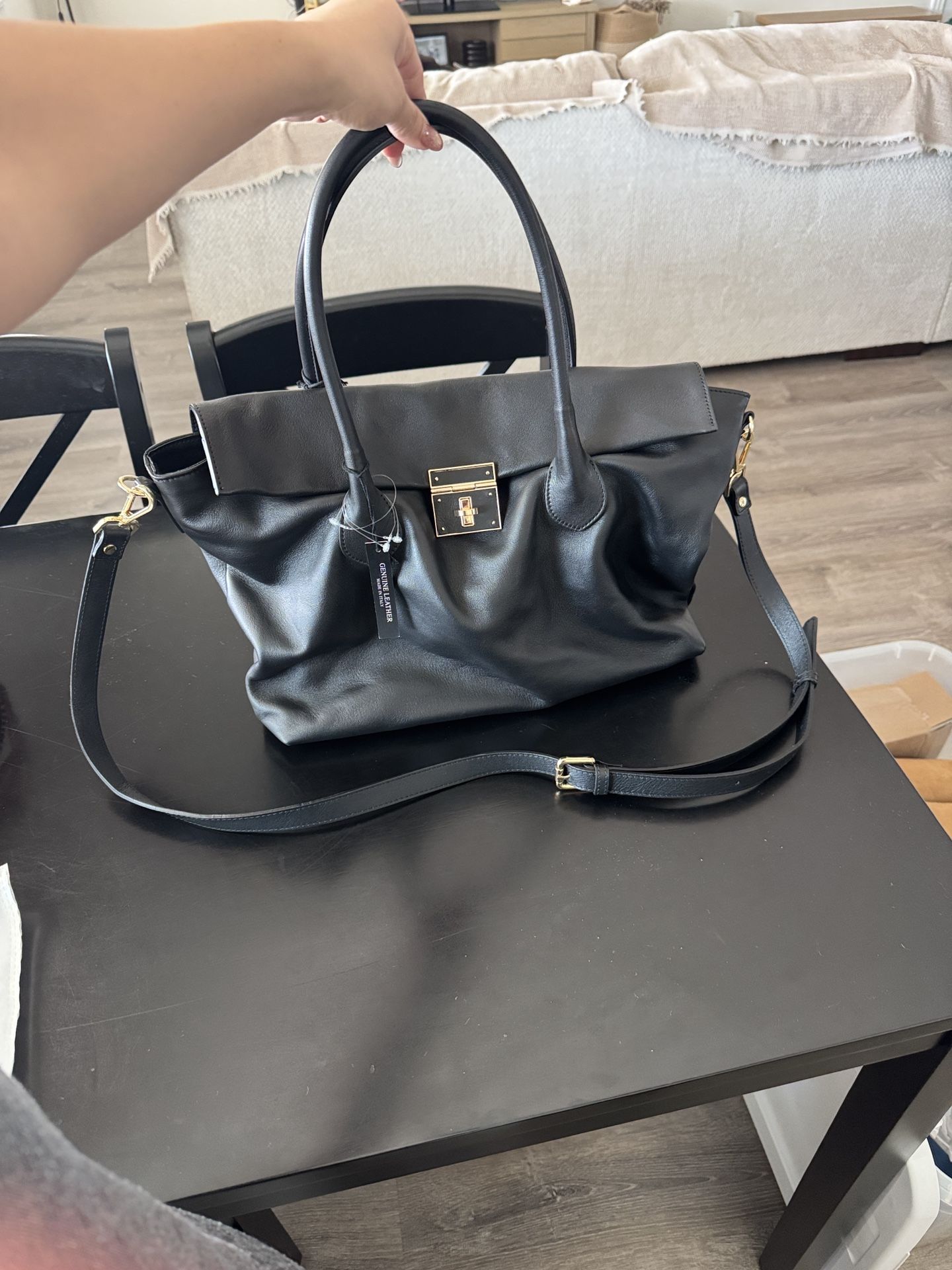 Black Leather Bag