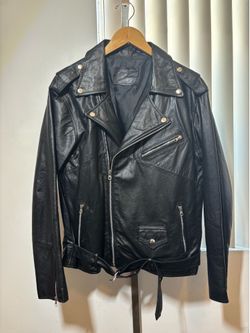 Leather Motorcycle Jacket Medium