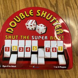 Double Shutter Shut The Box Dice Game