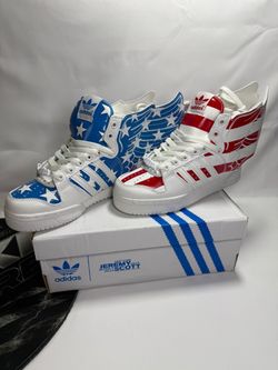 Adidas Jeremy Scott Wings USA Flag  Size US 6 EUR 37