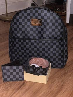 Backpack belt and wallet set