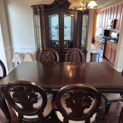 Formal Dining Set (Table, Chair, Leaf) - China Cabinet 