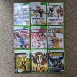 Xbox 360 Games Lot