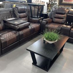NEW SOFA AND LOVESEAT RECLINING LIVING ROOM SET WITH FREE DELIVERY