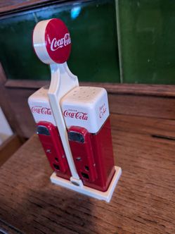 Collectible coca-cola sale and pepper shaker