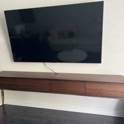 Floating Wood Tv Stand 94.49”