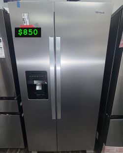Whirlpool Side-by-Side Refrigerator (Stainless Steel)