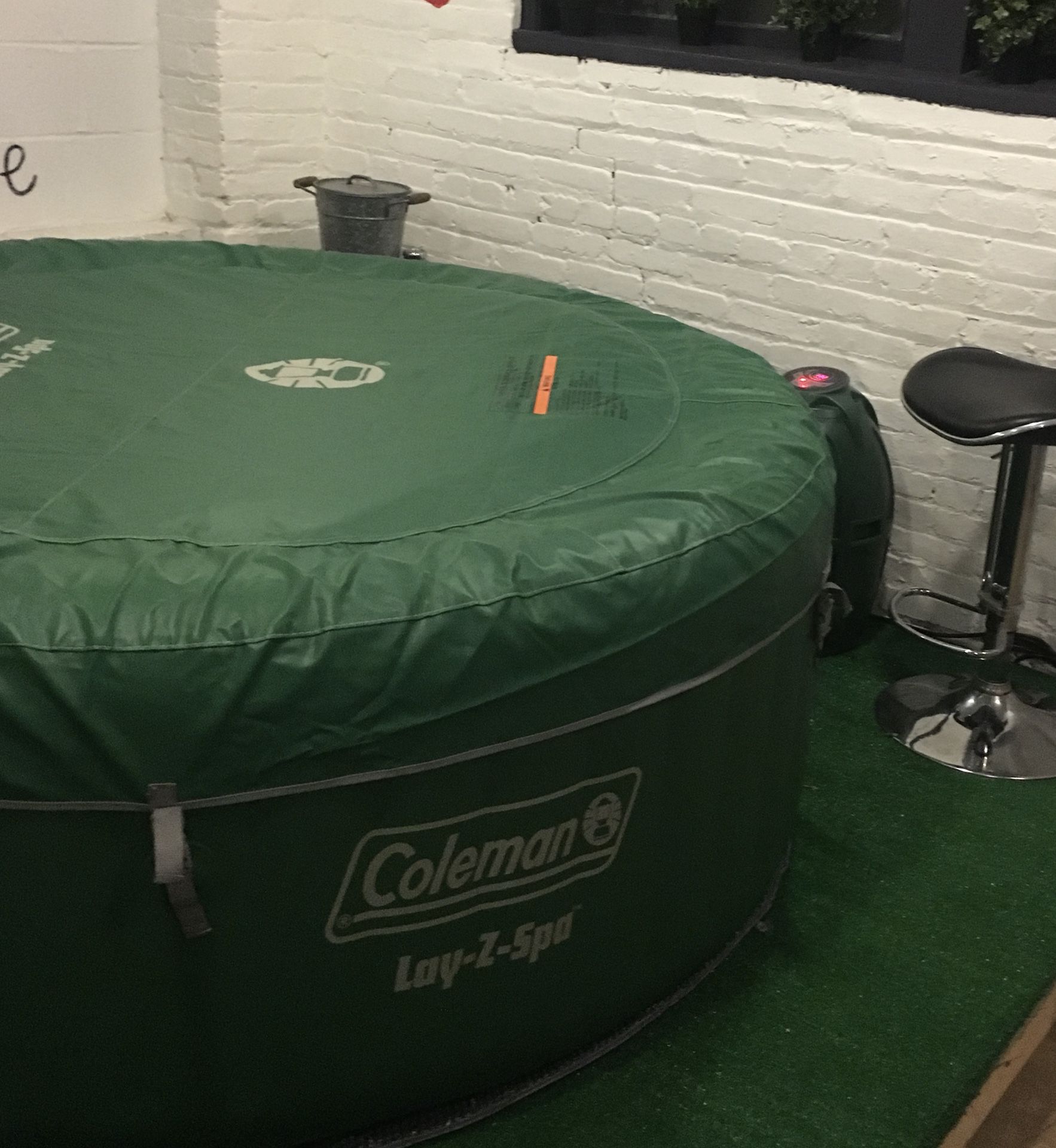 Coleman Inflatable hot tub.