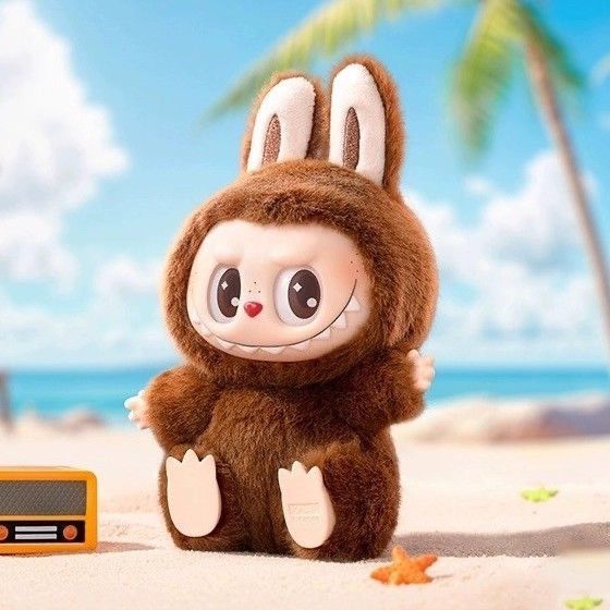 POPMART bubble mart LABUBU sitting party enamel plush