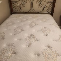  Queen Bed, Box Spring, And Frame. 