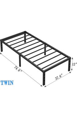 Twin Metal Platform Bed Frame